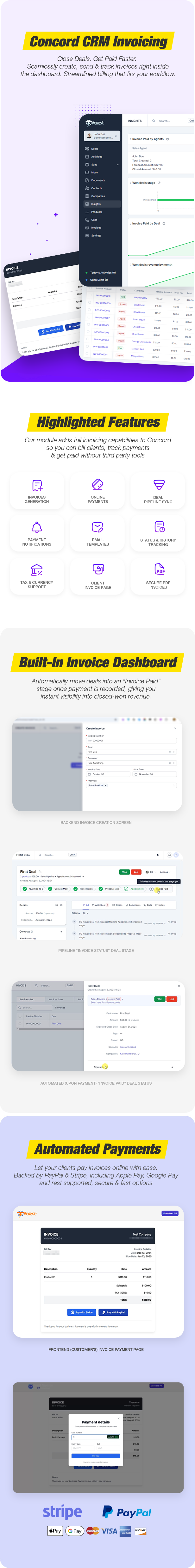Invoicing Module for Concord CRM - Empower your Deals with Invoices - 1