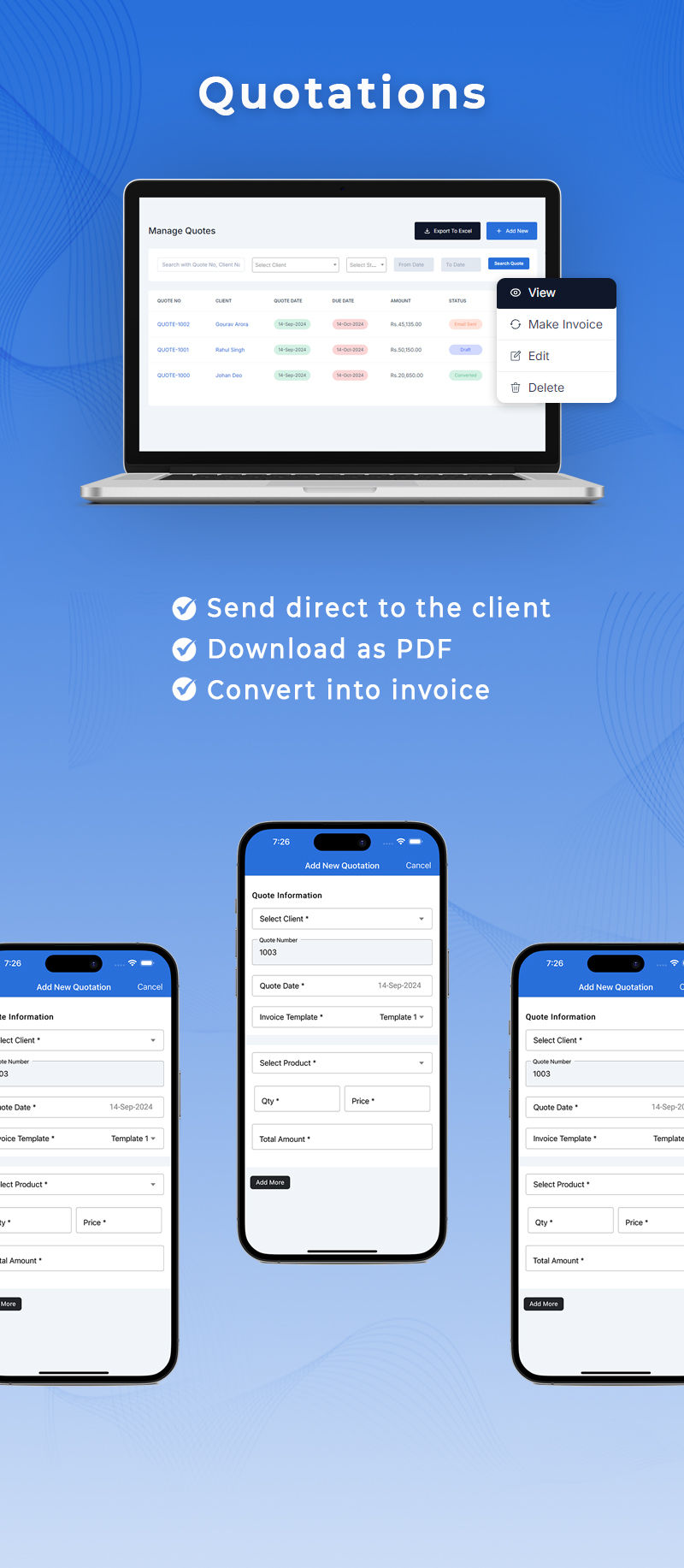 Easy Invoice Pro - SaaS invoicing system (ionic 6 & Laravel) Web and Mobile App (Android & ios) - 6