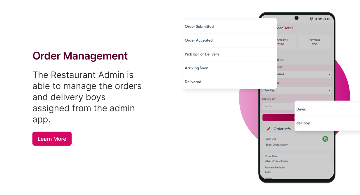 Admin App For Flutter Multi Restaurant
