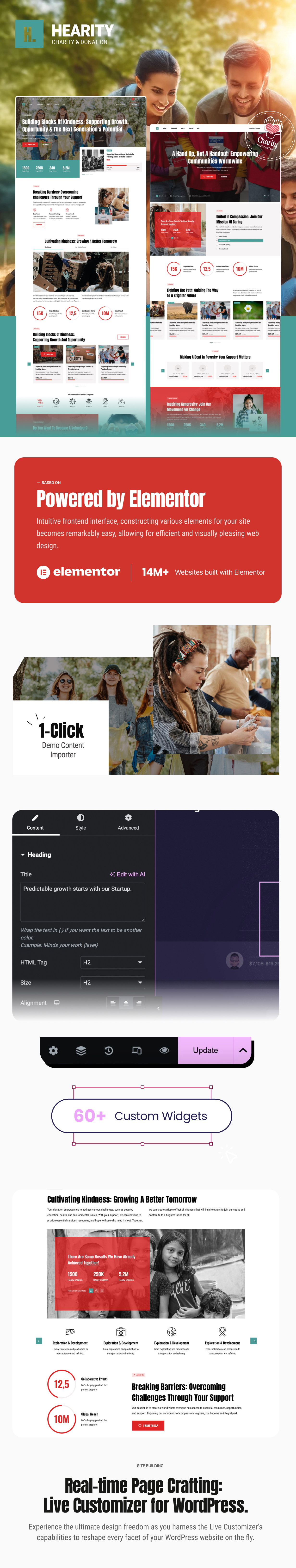 Hearity - Charity & Donation WordPress Theme - 1