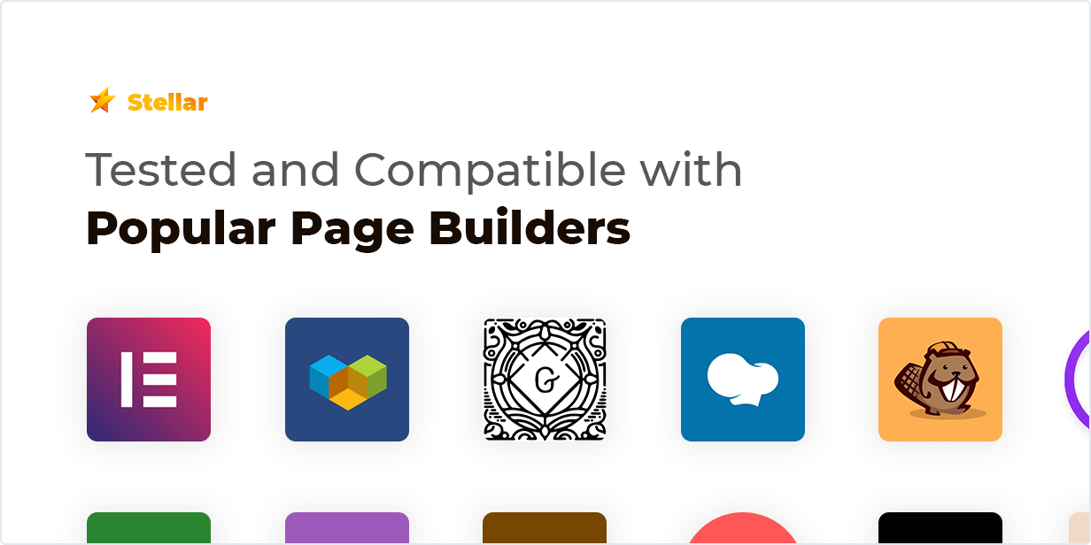 tested and compatible with popular page builders