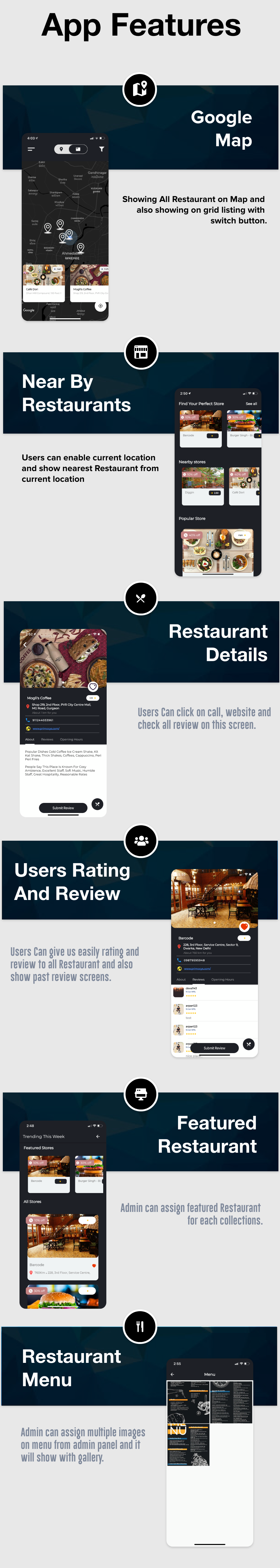 Restaurant Review Flutter App with Admin Panel - 4