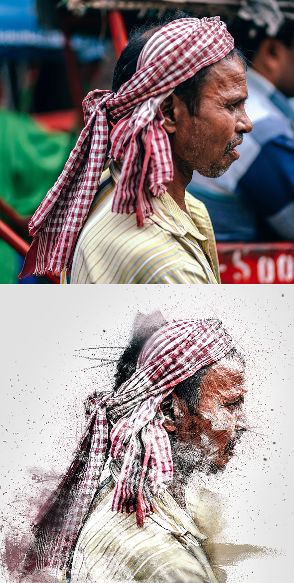 Artistic Sketch Photoshop Action - 2