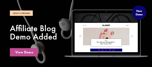 Affiliate Blog Homepage