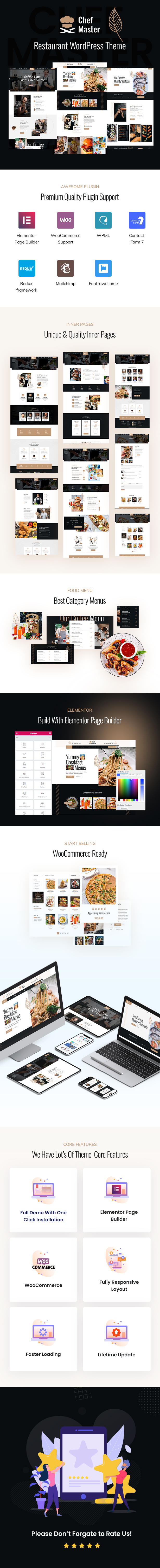 Chefmaster - Restaurant WordPress Theme - 1