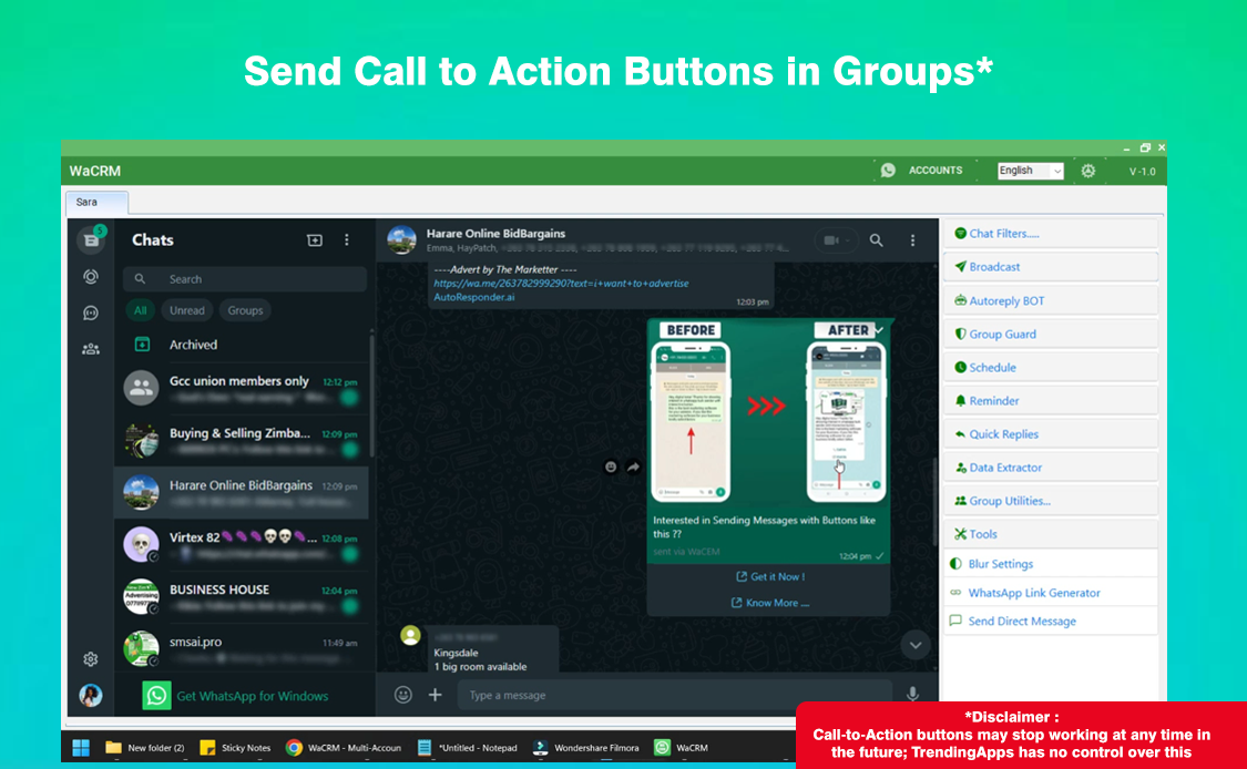 WaCRM - Multi-Account WhatsApp CRM 