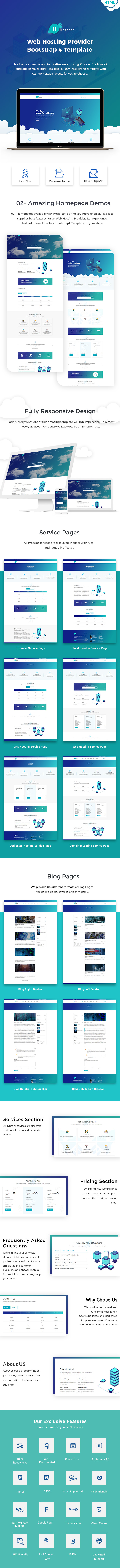 HasHost – Web Hosting Bootstrap 5 Template - 1