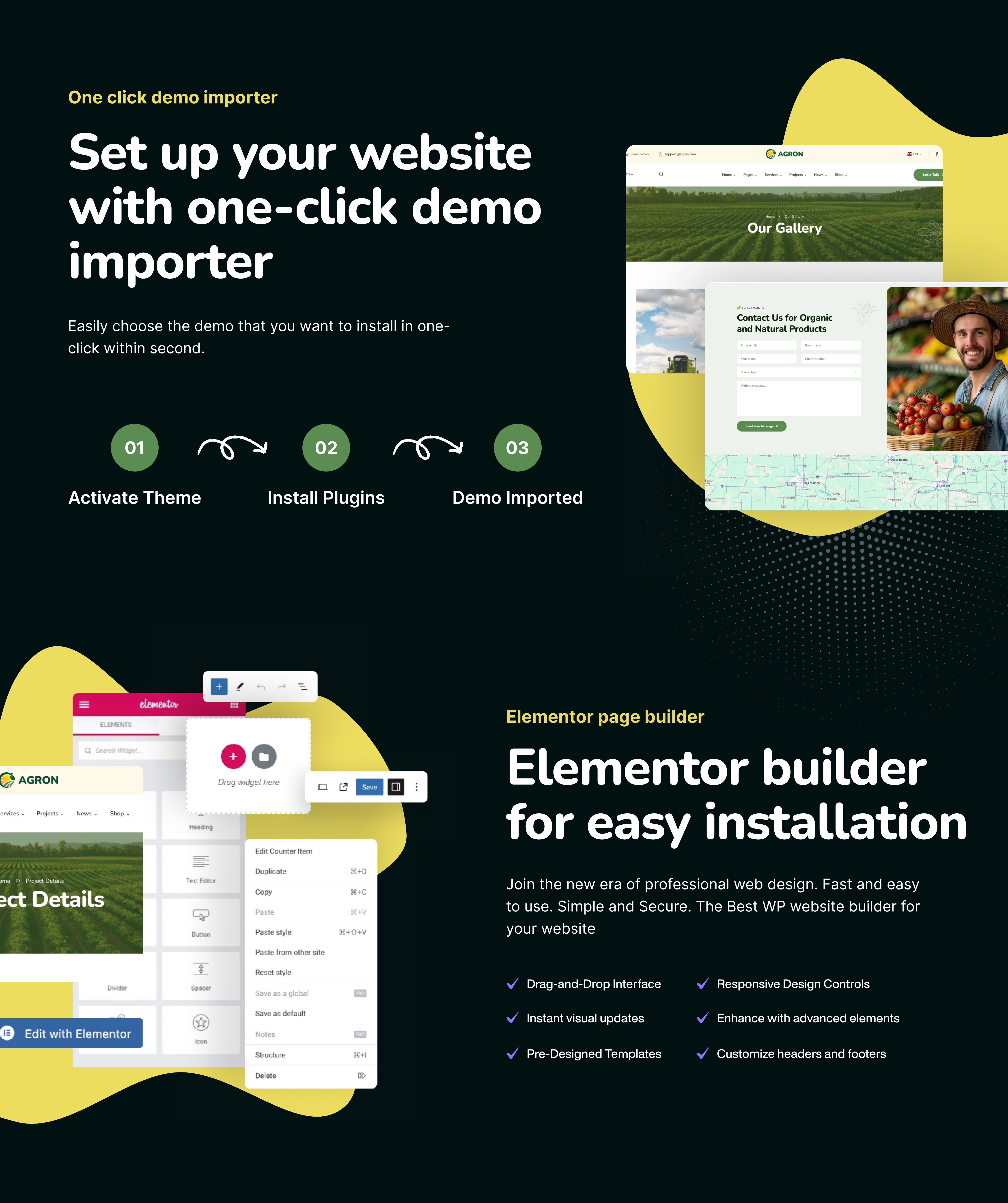 Agron - Agriculture & Organic Farm WordPress Theme - 6