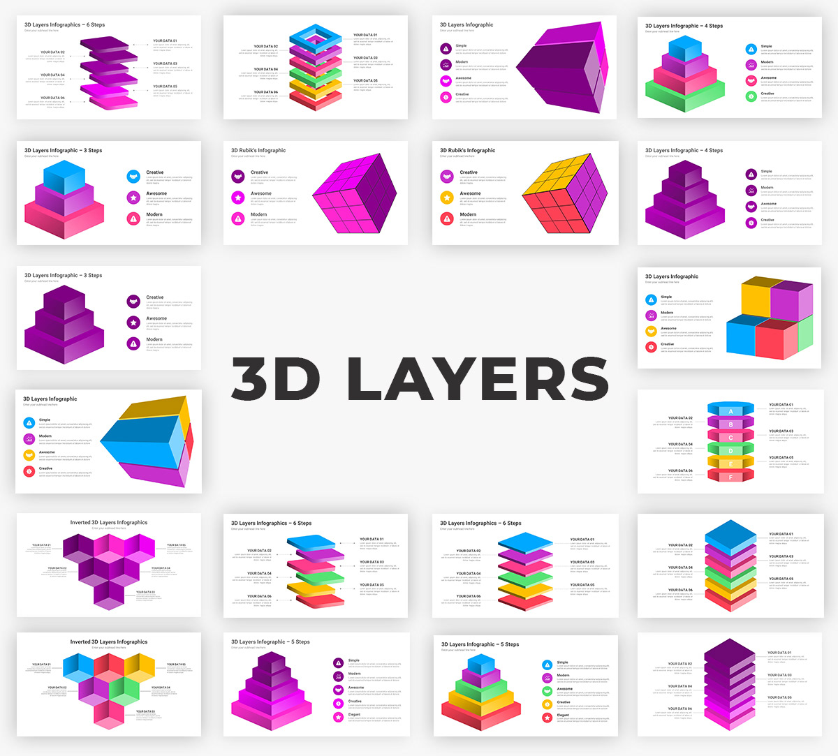 Infographics Complete Bundle PowerPoint Templates - 134