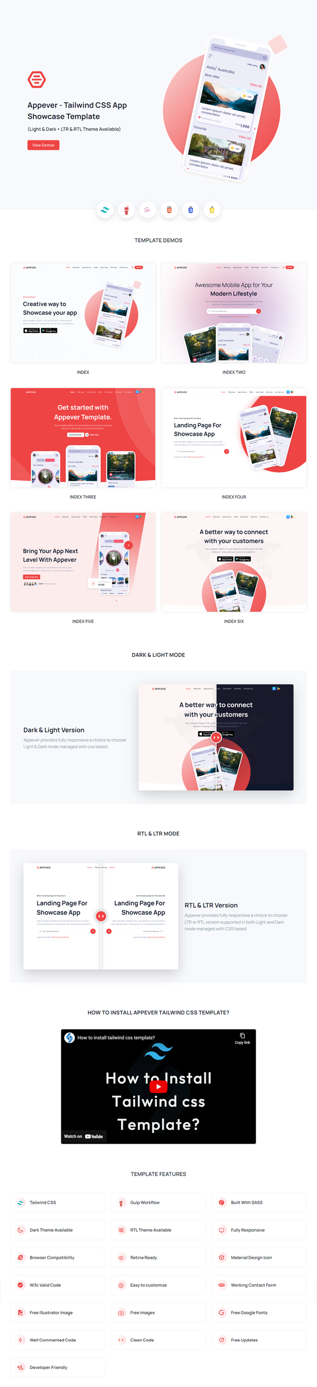 Appever - Tailwind CSS App Landing Template (Tailwind CSS v4) - 17