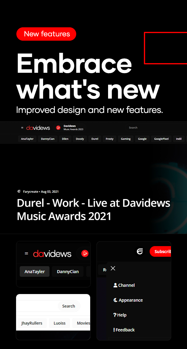 Davidews - Video Blogger Theme - 3