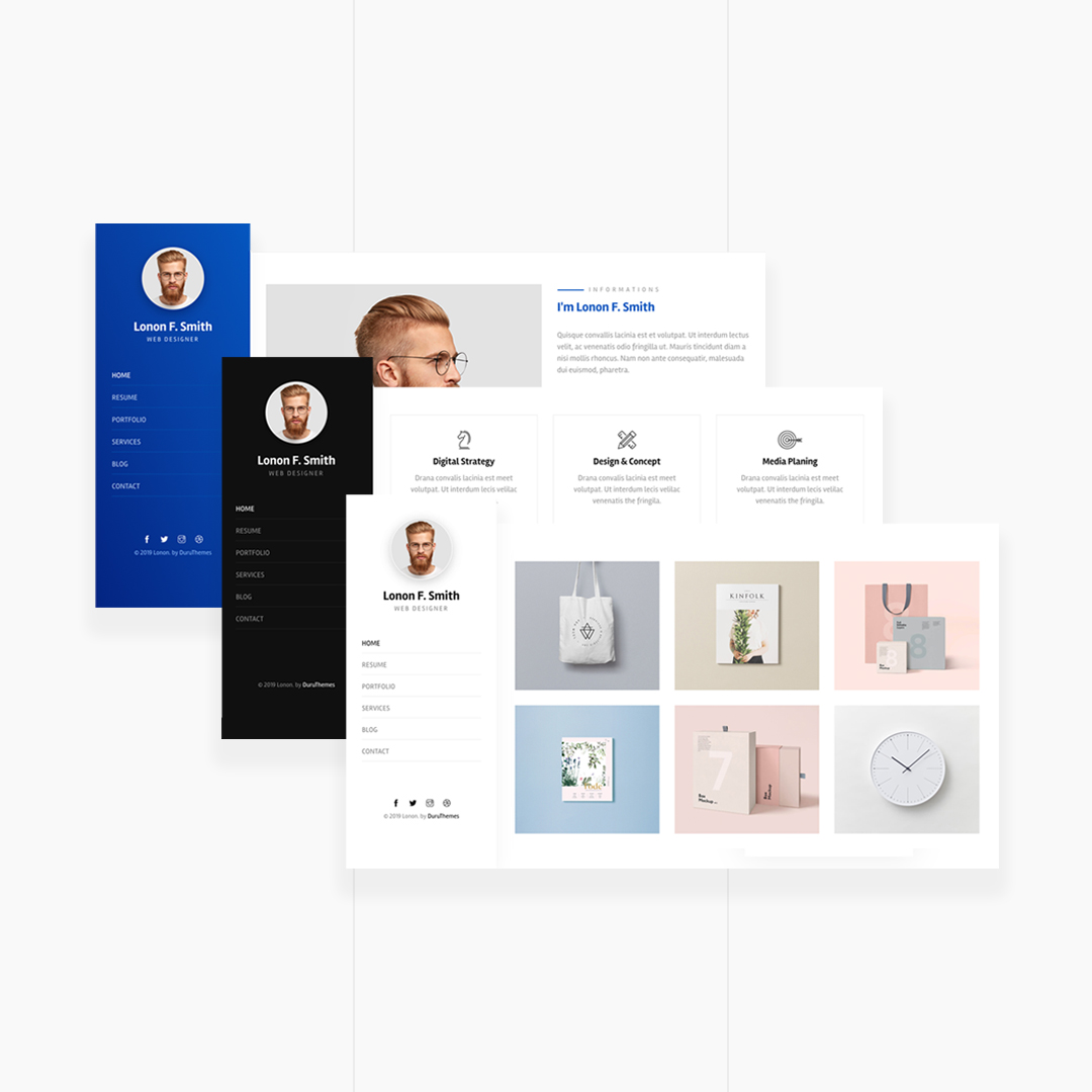 Lonon - Resume Portfolio Template