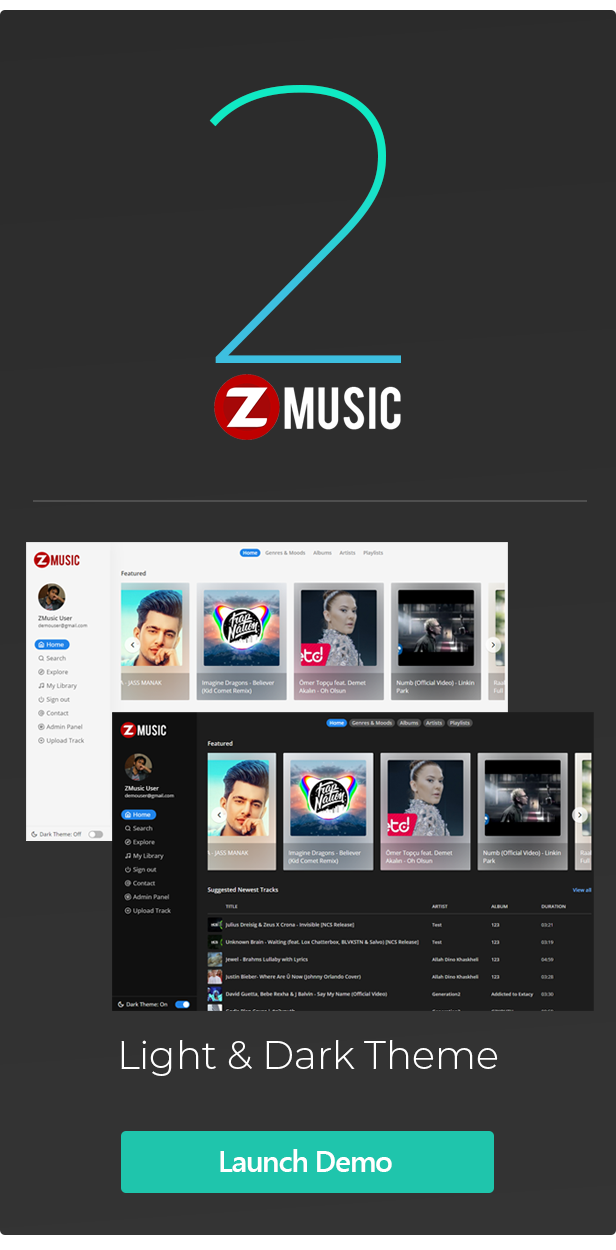 Zuz Music - Advance Music Platform System - 2