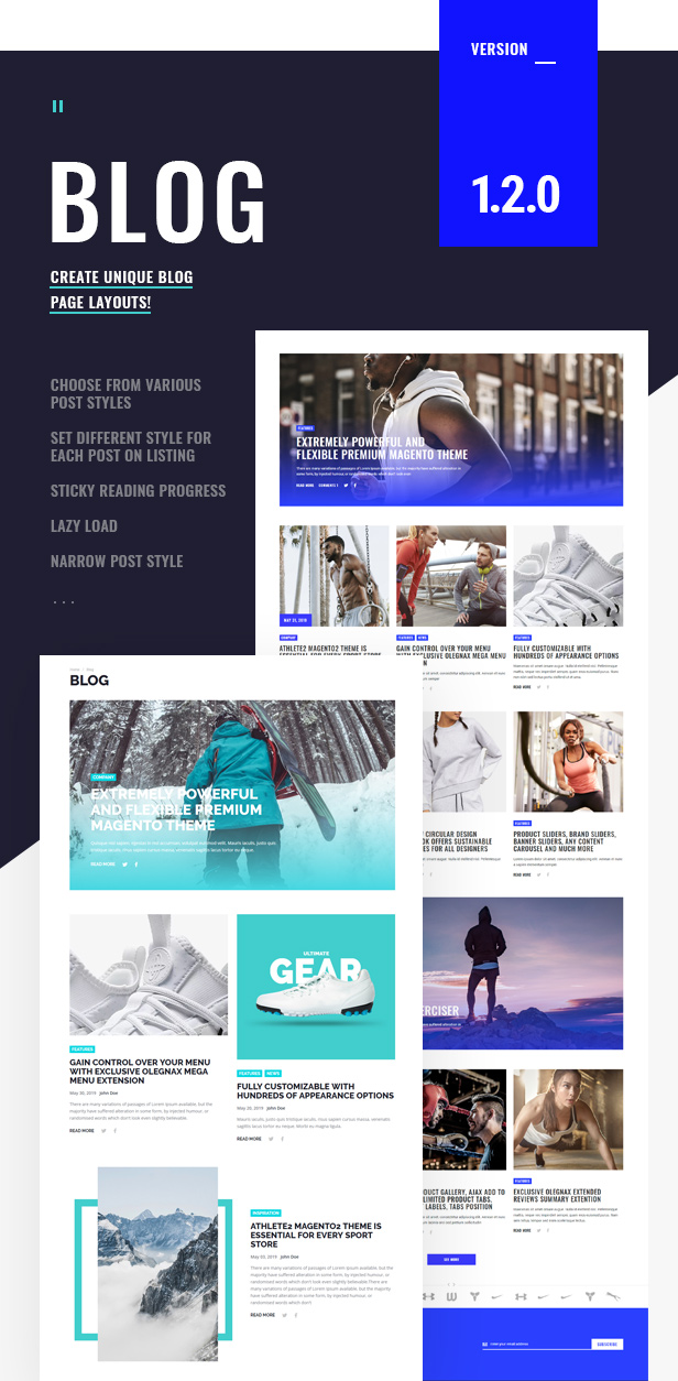 Athlete2 - Strong Magento 2 Theme - 2