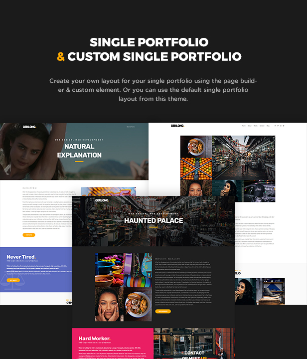 Gerlong - Responsive One & Multi Page Portfolio Theme - 6