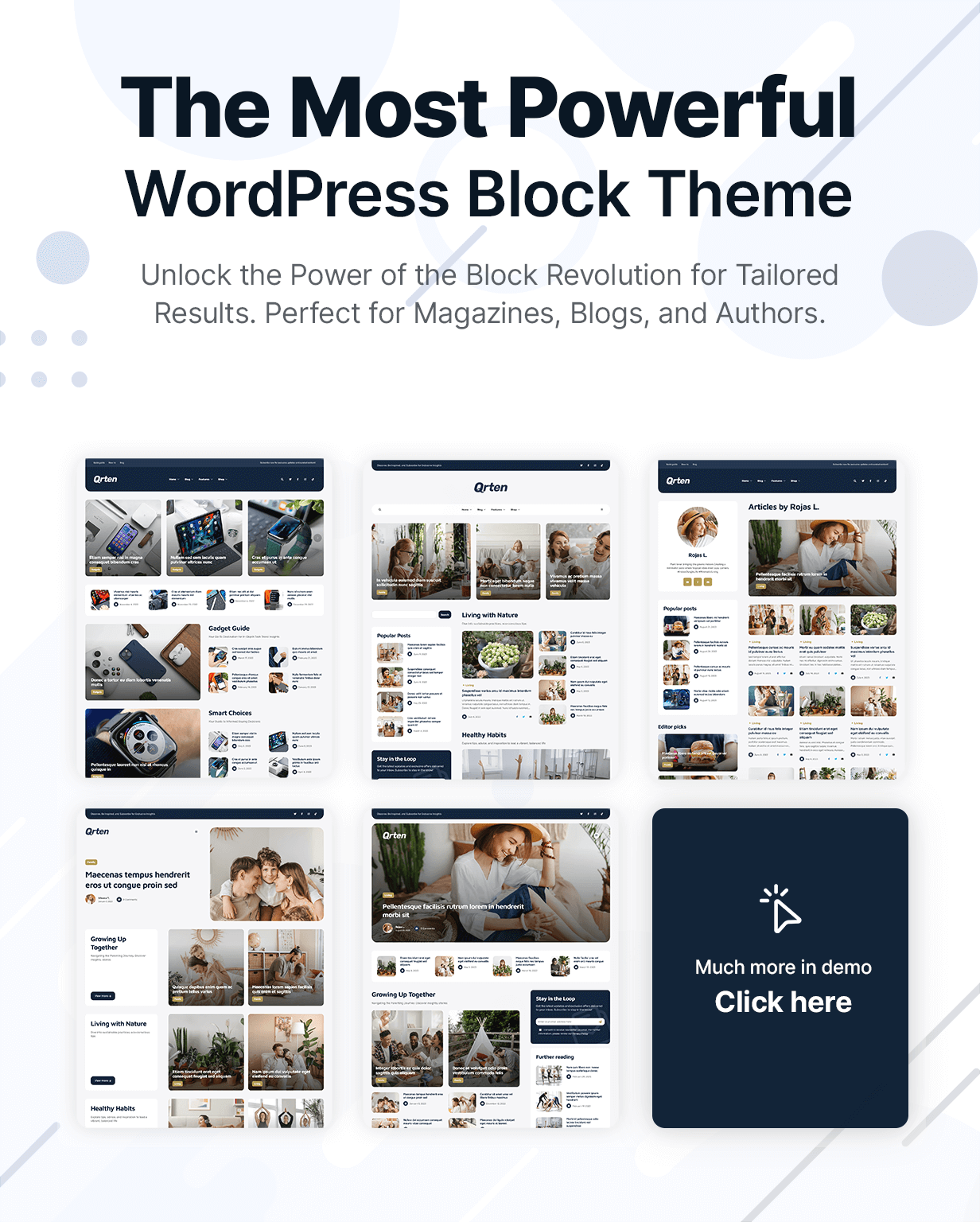 Qrten - WordPress Newspaper Magazine Blog Gutenberg Block Theme - 4