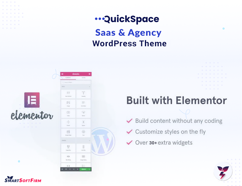 QuickSpace - Multipurpose  WordPress Theme for SaaS Agency - 1