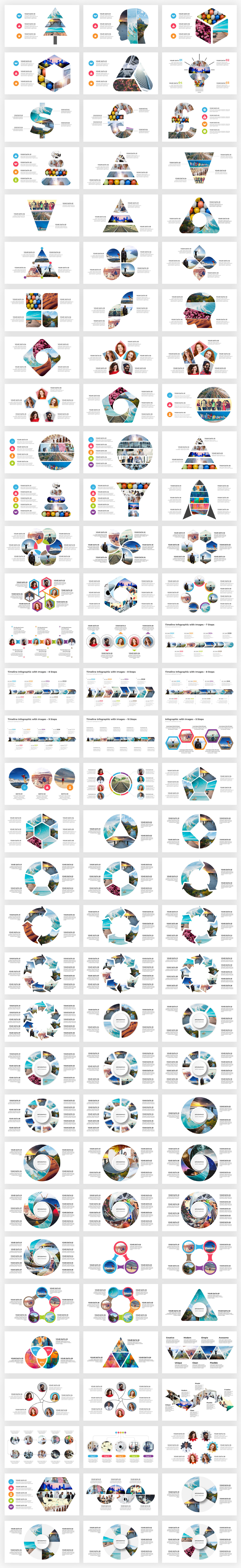 Infographics Complete Bundle PowerPoint Templates - 100