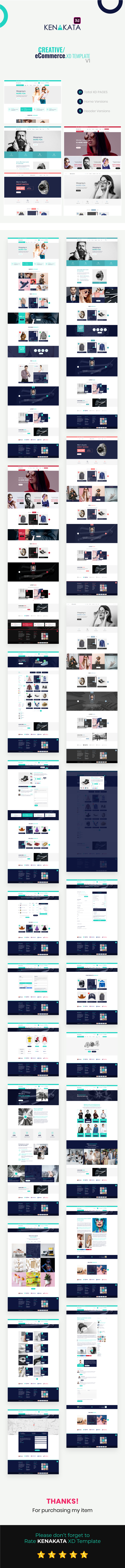 Kenakata - Creative eCommerce Adobe XD Template