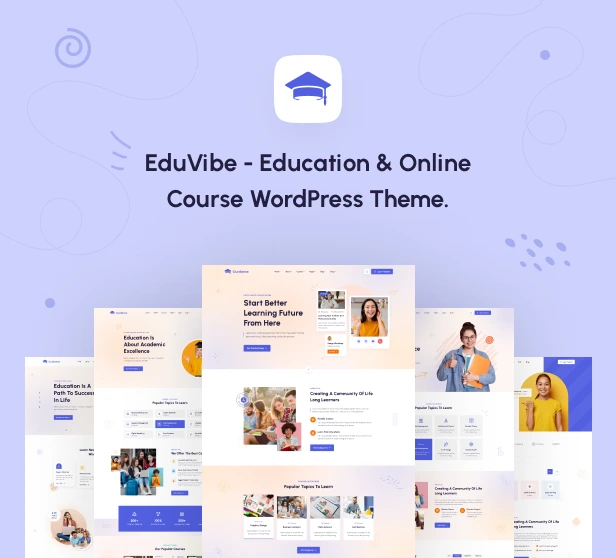 EduVibe - Education & Online Course WordPress Theme Home Pages