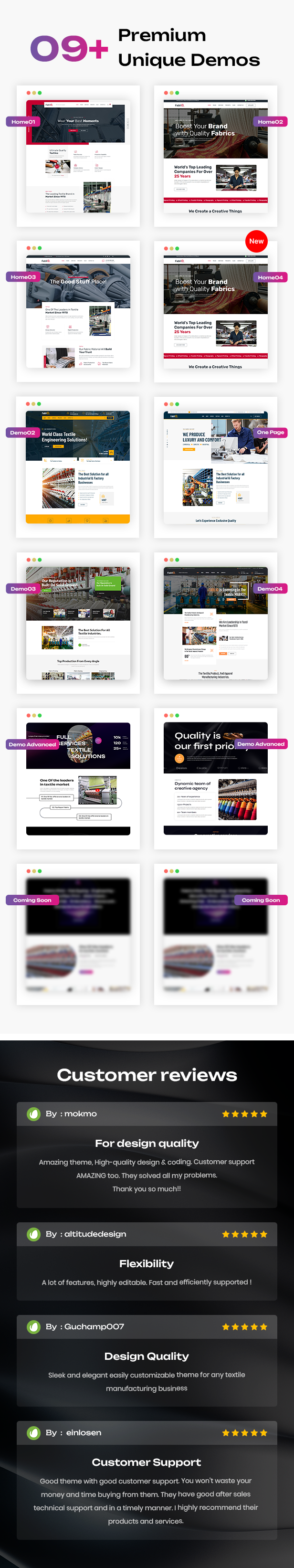 Fablio Textile Industry & Factory WordPress Theme