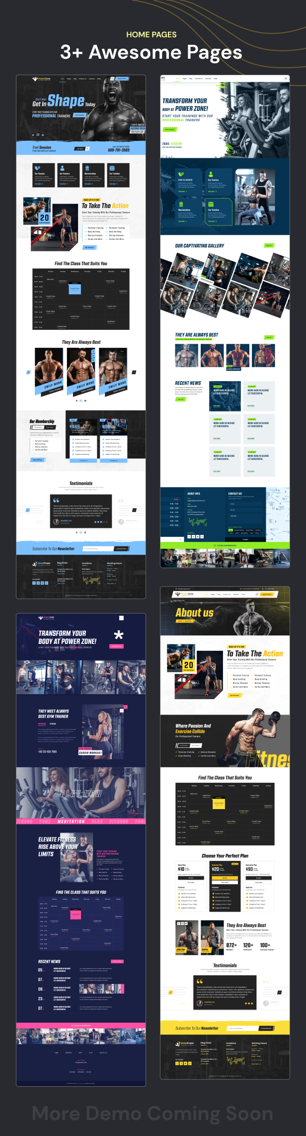 PowerZone - Fitness, Workout & Gym Figma Template - 1