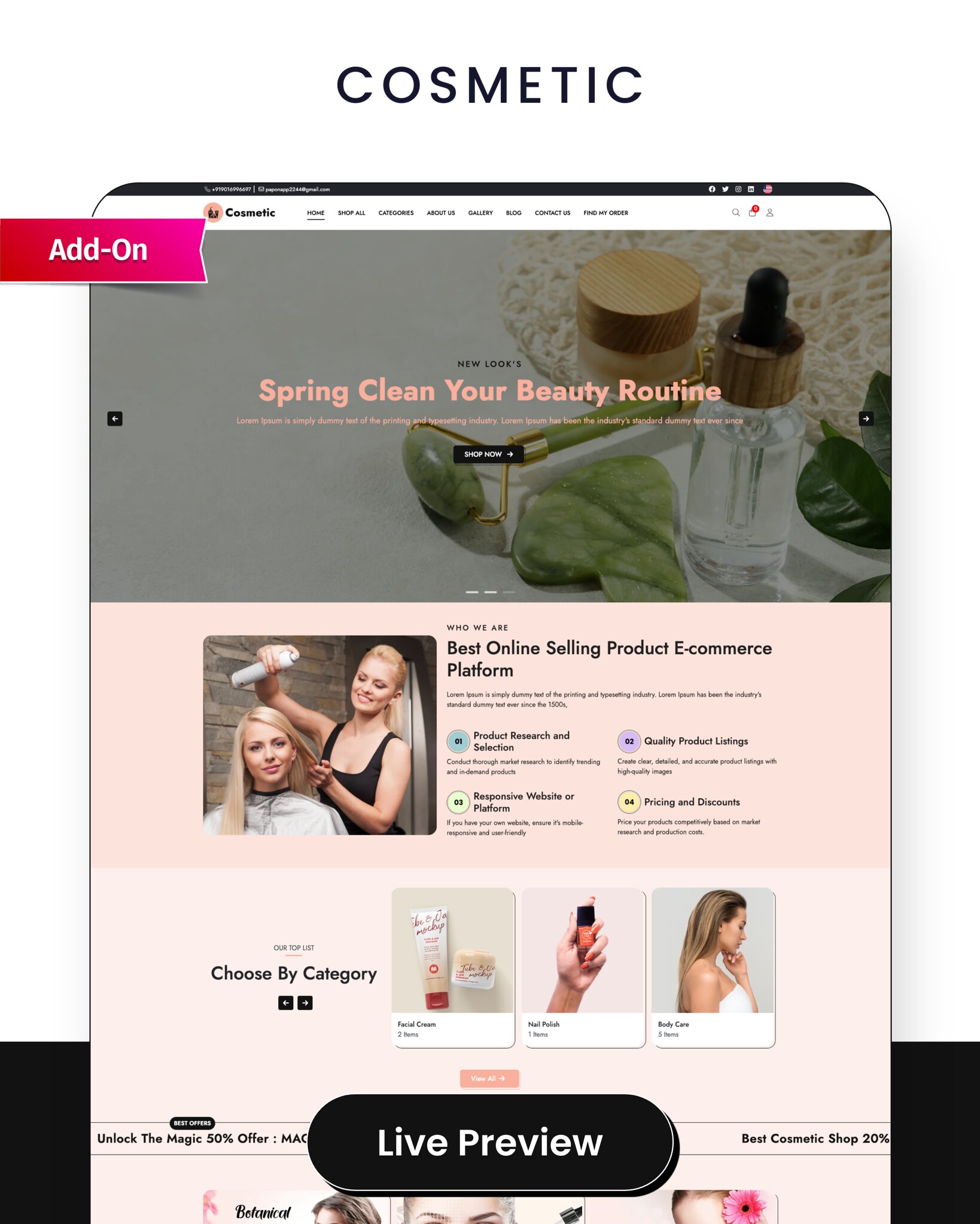 FashionHub SaaS - Multi Vendor SaaS eCommerce Business Website Builder SaaS