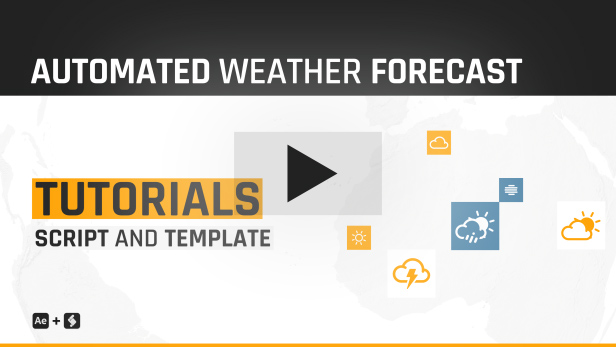 Automated WEATHER Forecast - Script and Template for After Effects - 5