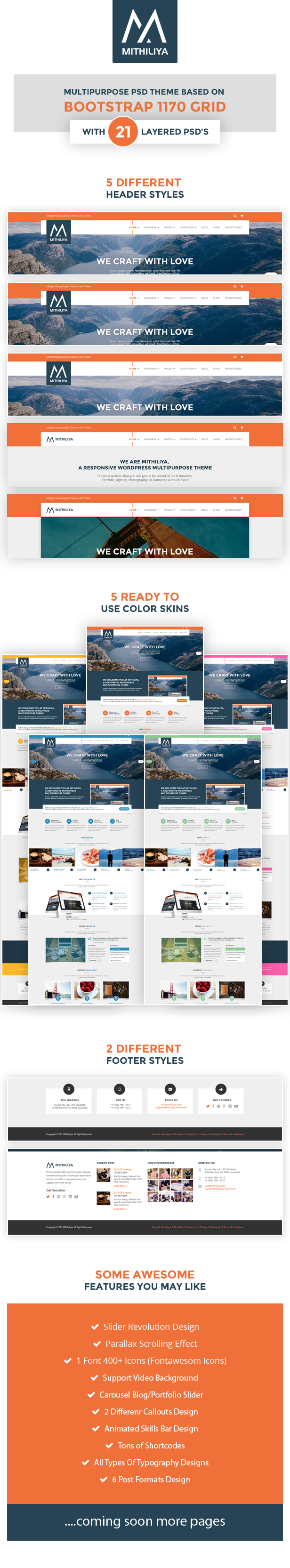 Mithiliya Multipurpose PSD Theme 