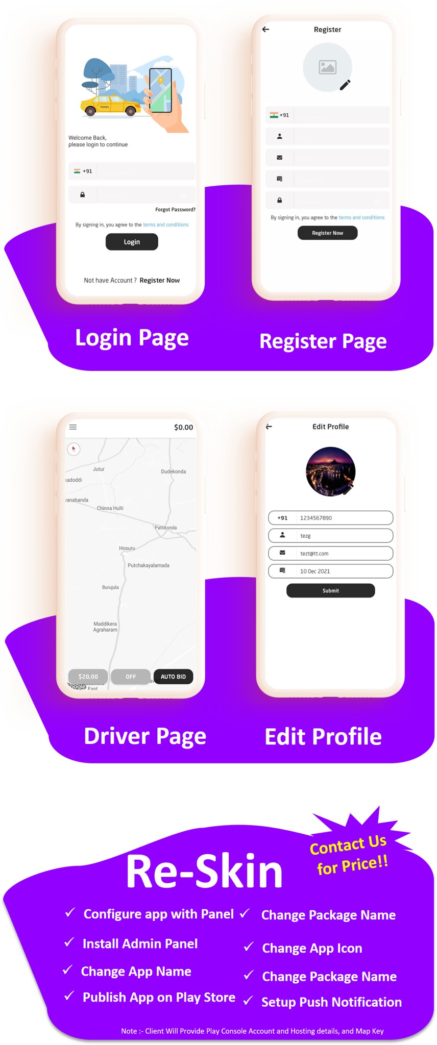 Duet Taxi App - Taxi App With Admin Panel | Multi Payment Gateway | Recharge Wallet | Notification - 5