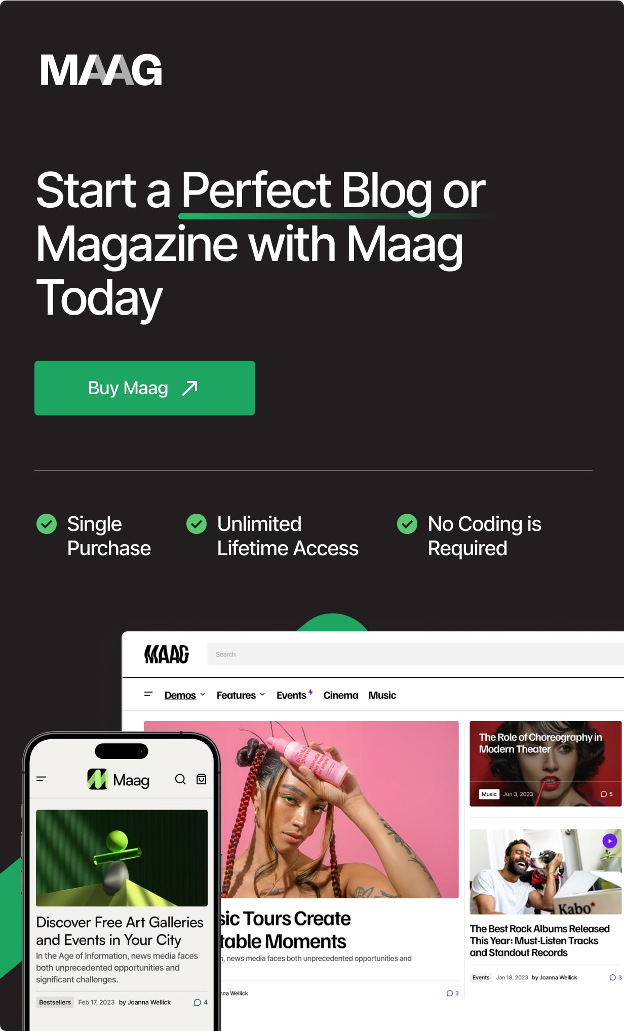 Maag - Modern Blog & Magazine WordPress Theme