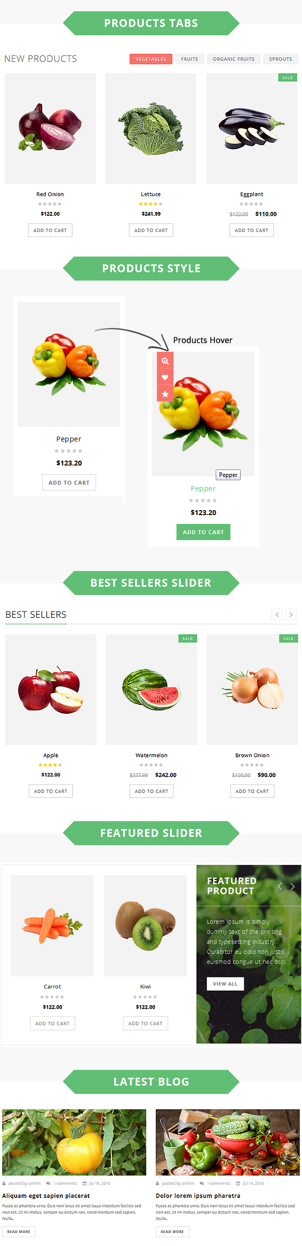 fruit store responsive theme