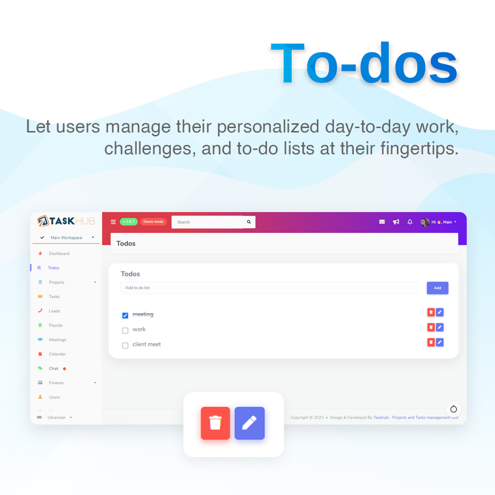 Personalized Todos - Taskhub