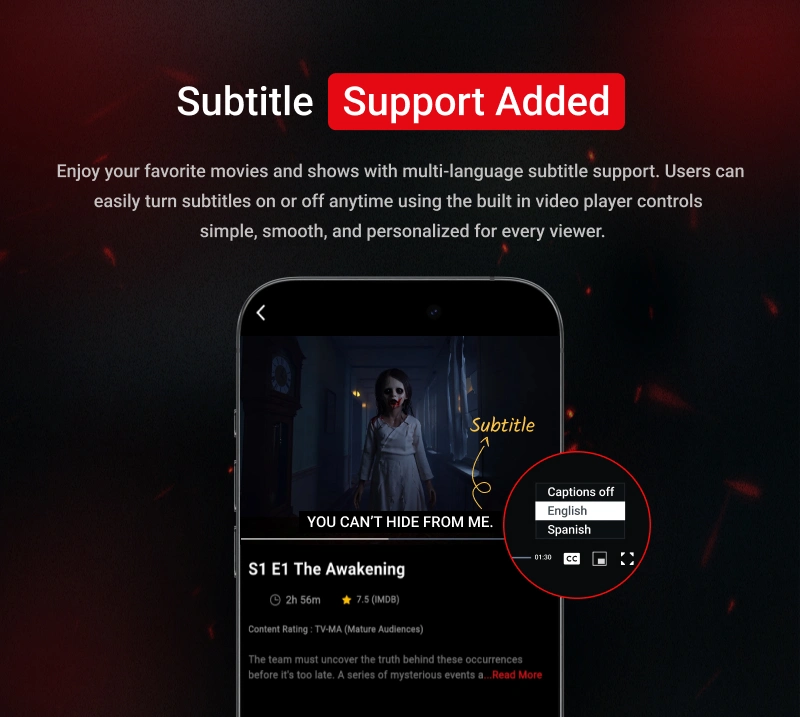 Streamit - OTT Streaming Flutter App (Add-on) - 15