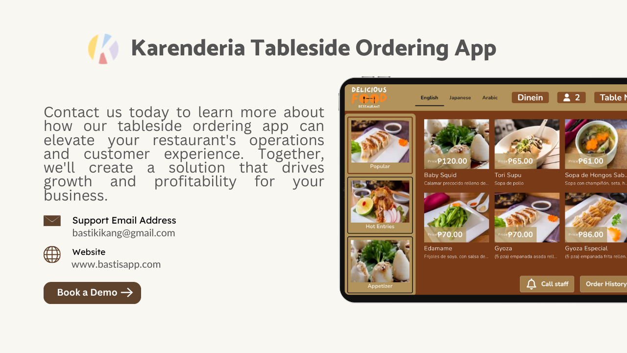 Karenderia Tableside Ordering - 11
