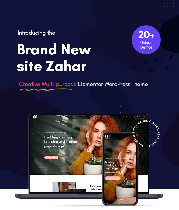 Zahar - Creative Multipurpose Elementor WordPress Theme