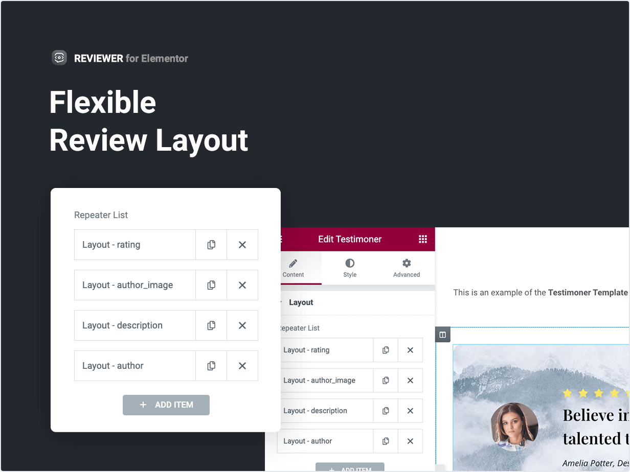 Flexible Review Layout