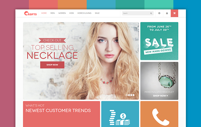 Crafts - Responsive theme for handmade or accessories store by ...
