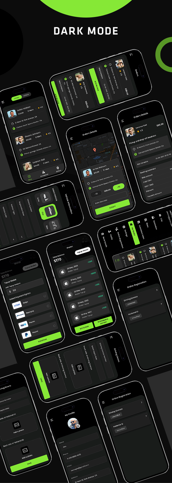 GORIDE |  Clone InDriver |  Solução completa de reserva de táxi Flutter com opção de lance - 10