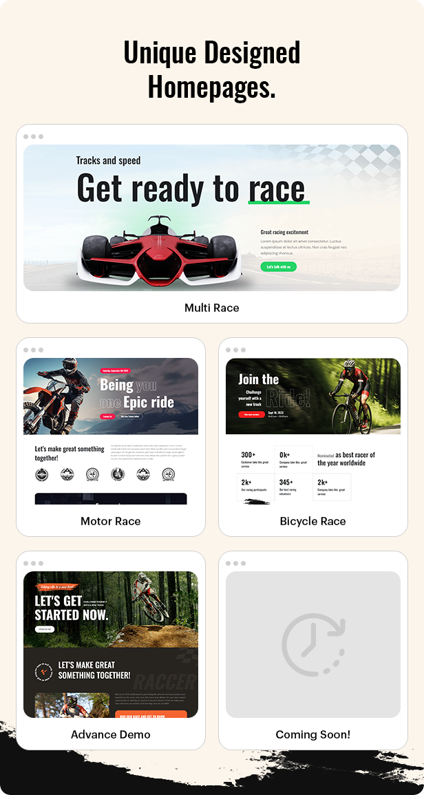 Race & Sports Events HTML Template
