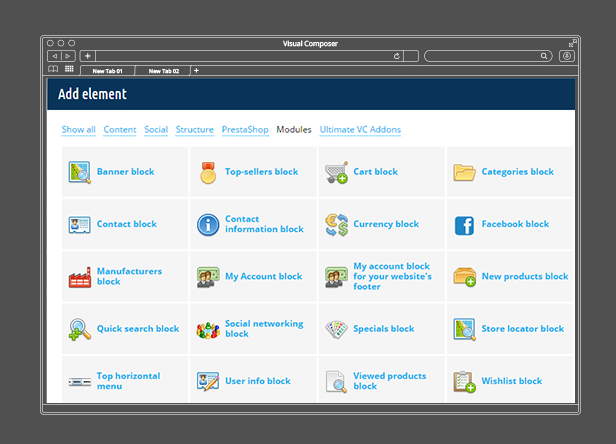 Visual Composer: Page Builder for Prestashop - 17