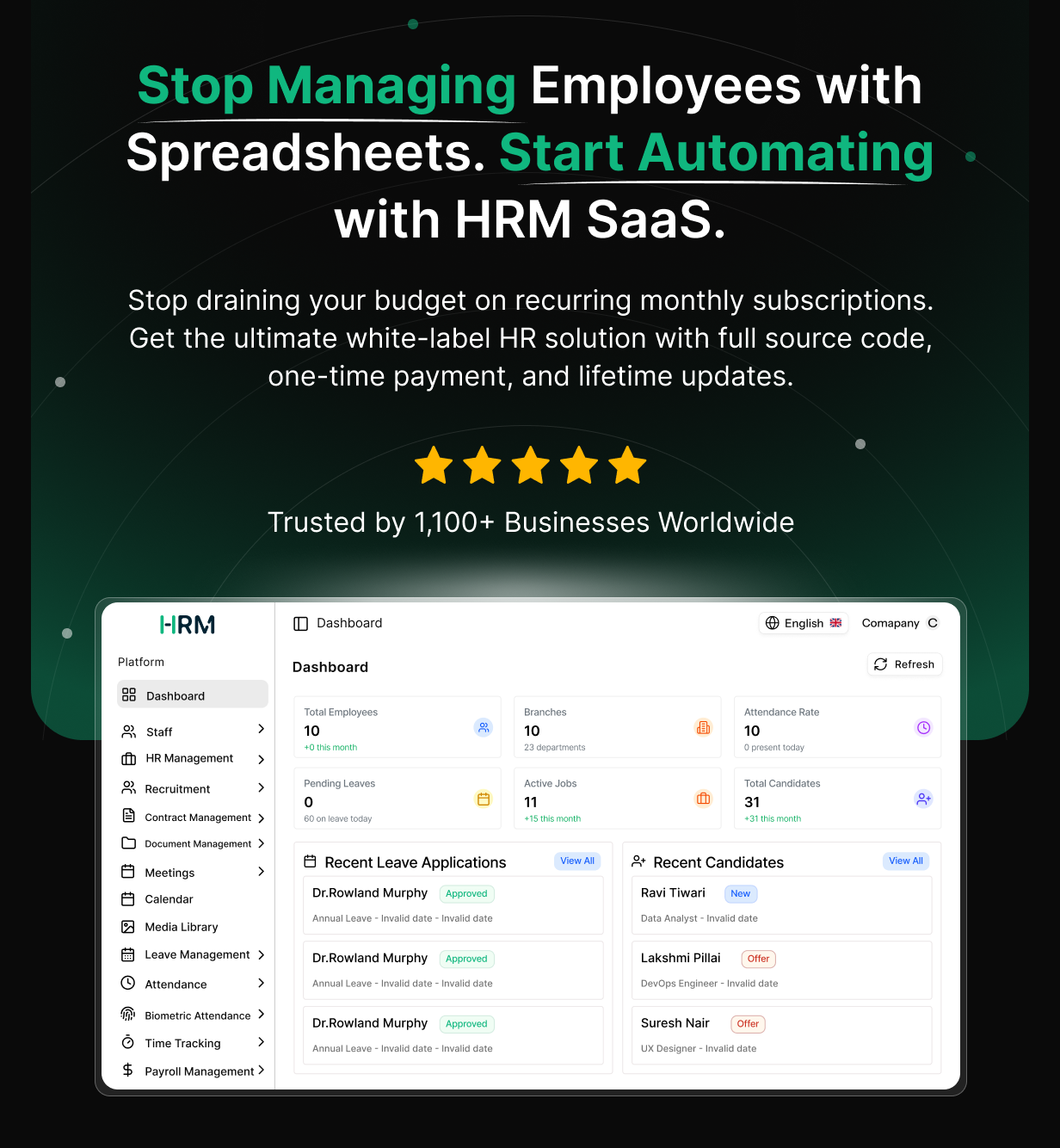 HRM SaaS - HR and Payroll Tool - 1