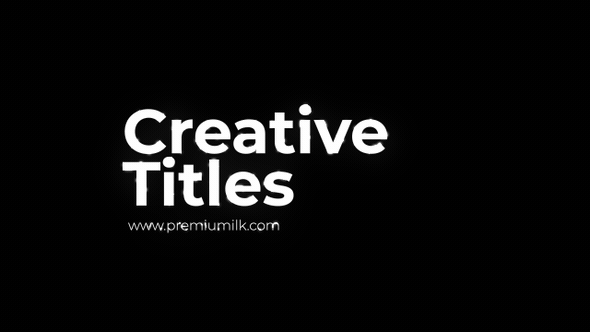 Creative Titles Effects Pack - 30