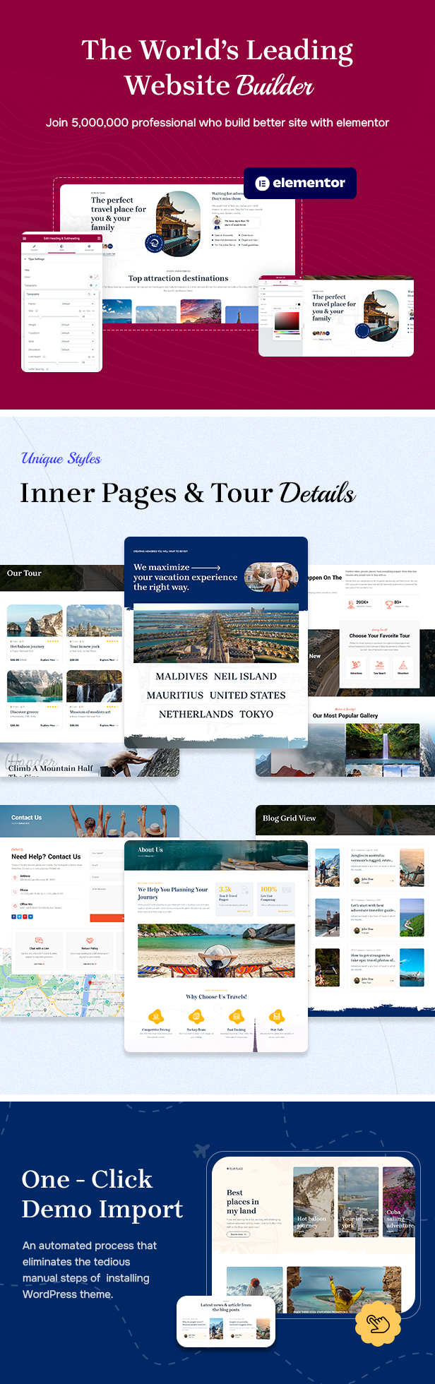 A3trip - Tour and Travels WordPress Theme