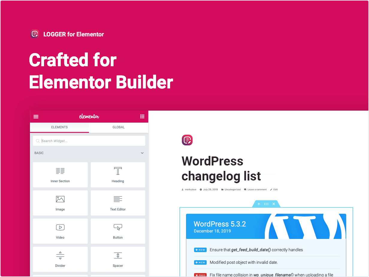 Crafted for Elementor Builder
