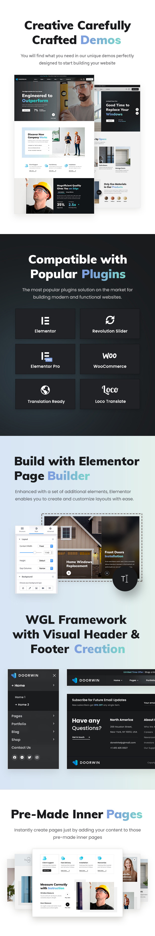 DoorWin - Services & Business WordPress Theme - 1