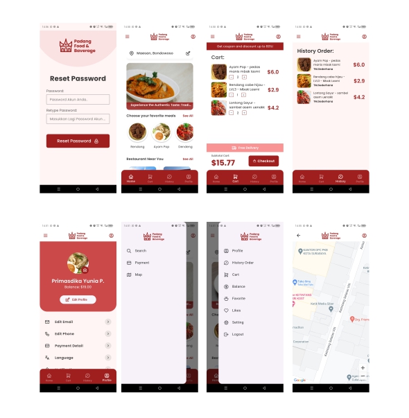 Padang Food App | Flutter Android iOS UI Kit Template - 5