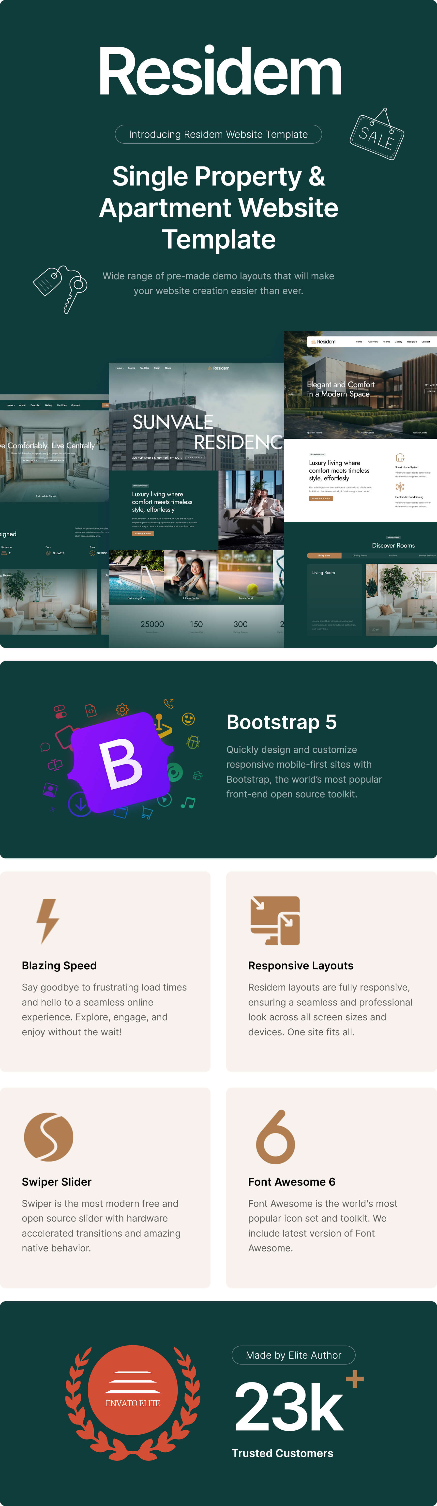 Residem - Single Property and Apartment Website Template - 2