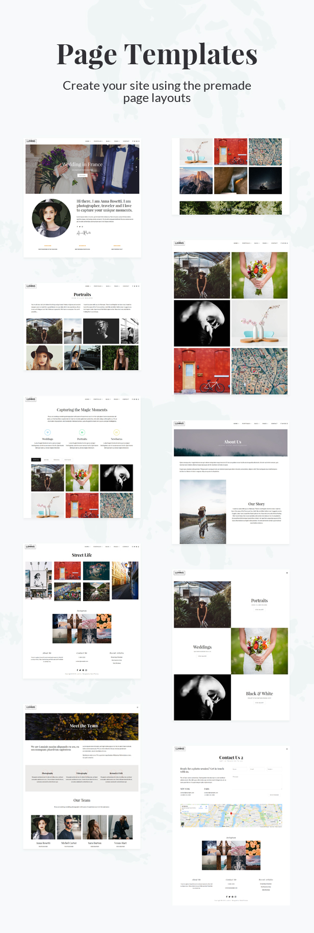 Luminis – Minimal Photography Portfolio Template – 3