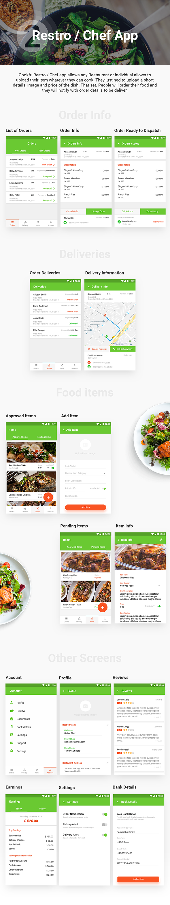 Food Delivery App & Food Ordering App|Android + iOS App Template|3 Apps| Multi Restro Cookfu (IONIC) - 4